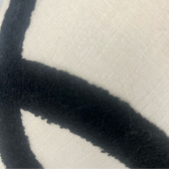 Aidan Gray luxury brand pair of cream with black graphic and feather inserts. - Picture 11 of 16